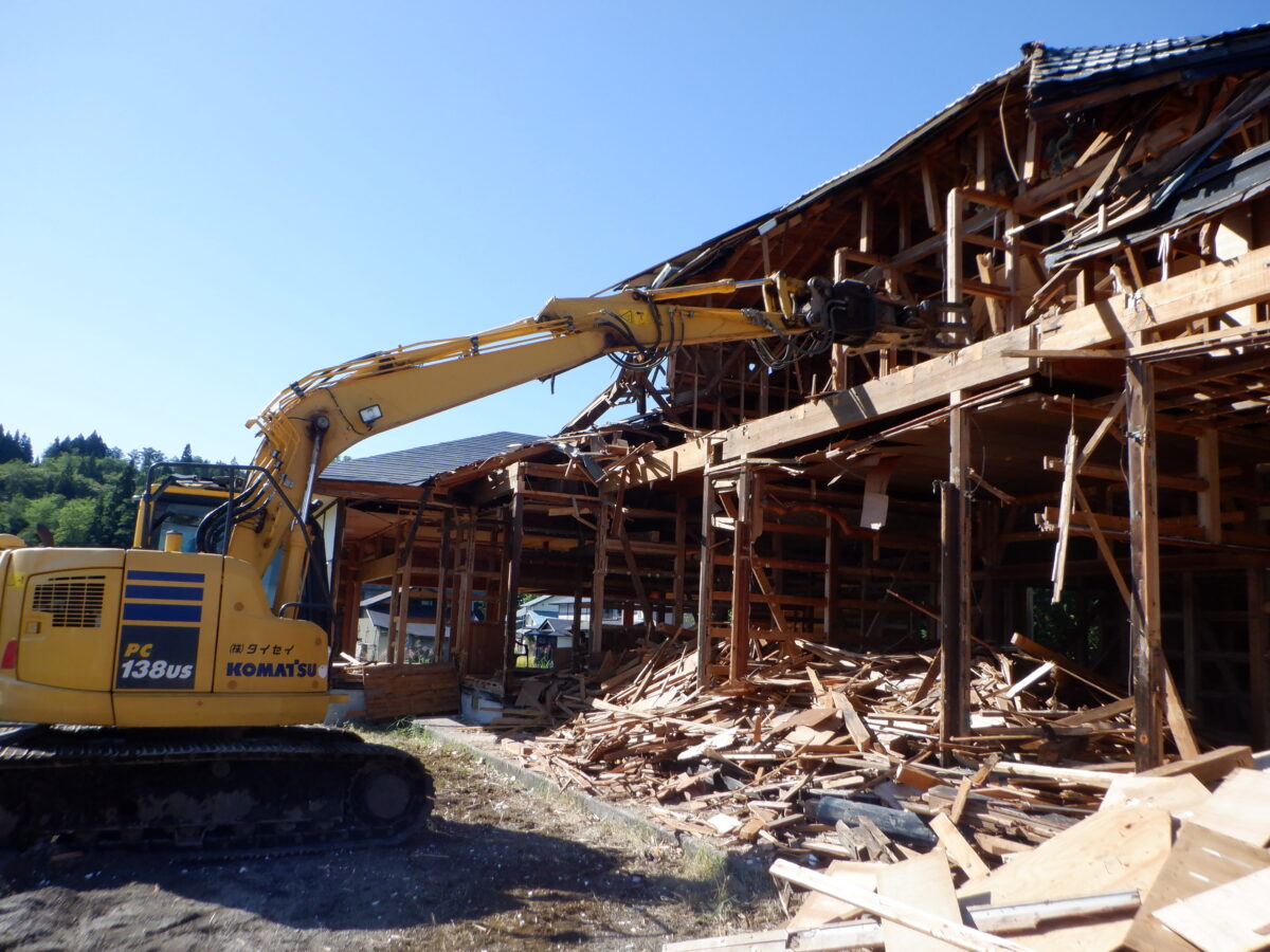 写真：解体の様子